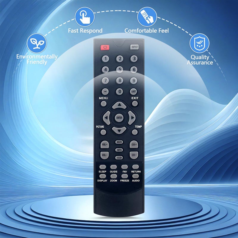Beyution LD50RM Replacement Remote Control Fit for APEX LCD LED TV LE1912 LD2D8RM LE1912D LE2412 LE2412D LE3212D LE2312 LE2612D LE1910 LE241 RTLD50RM - Image 3